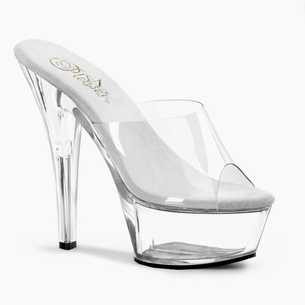 Pleaser Kiss-201 Clear/Clear- NEW IN BOX! Multiple Sizes Available!